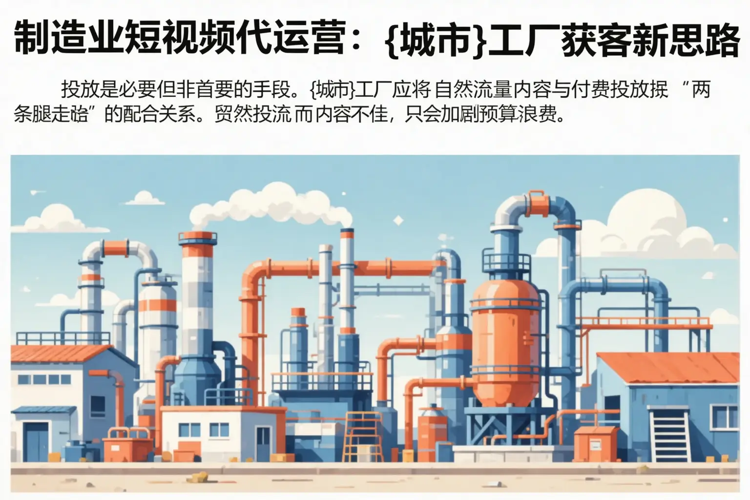 制造业短视频代运营:淮北工厂获客新思路